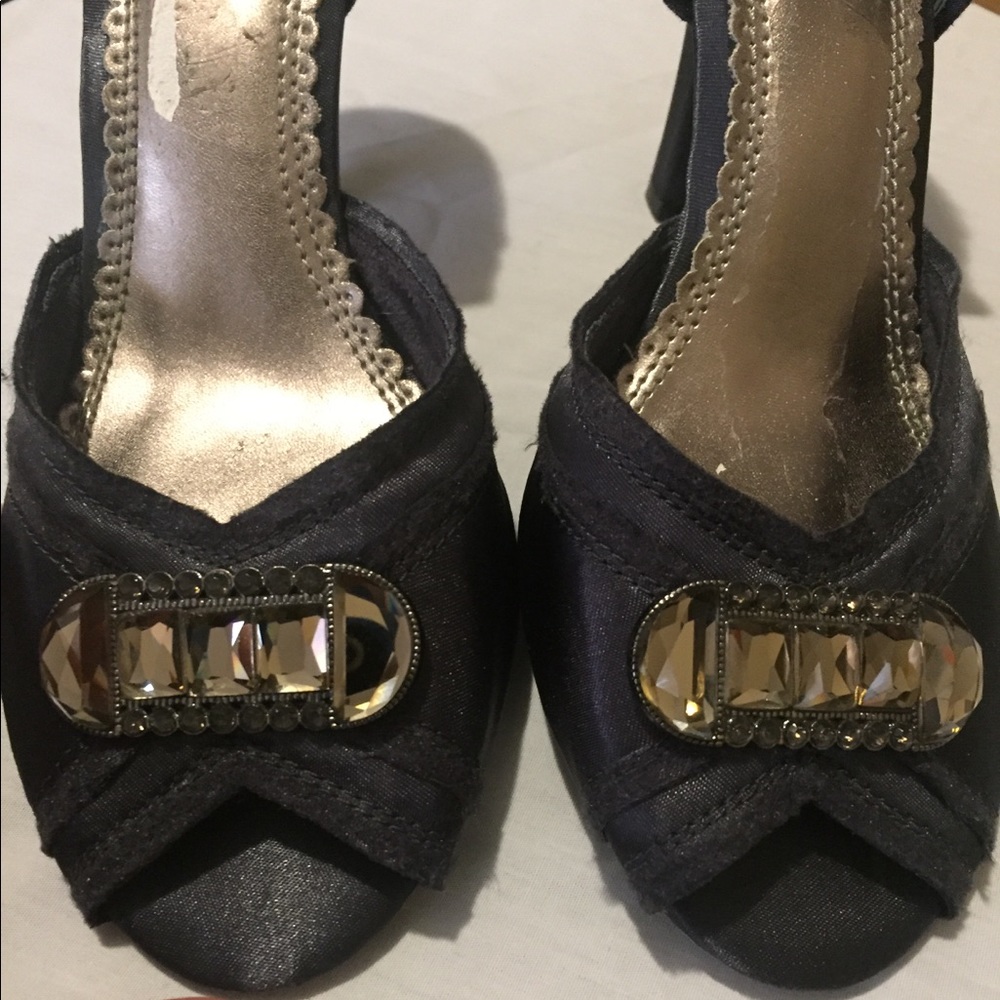 Seychelles Satin Blue Heels